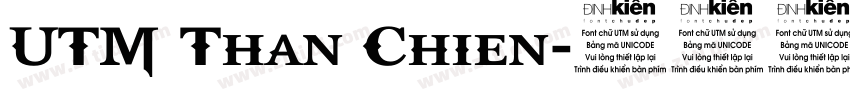 UTM Than Chien字体转换